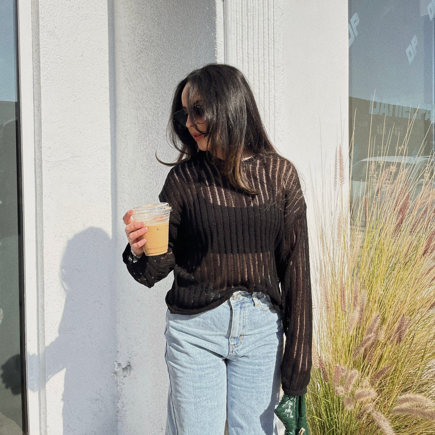 Hot Shot Open Knit Top