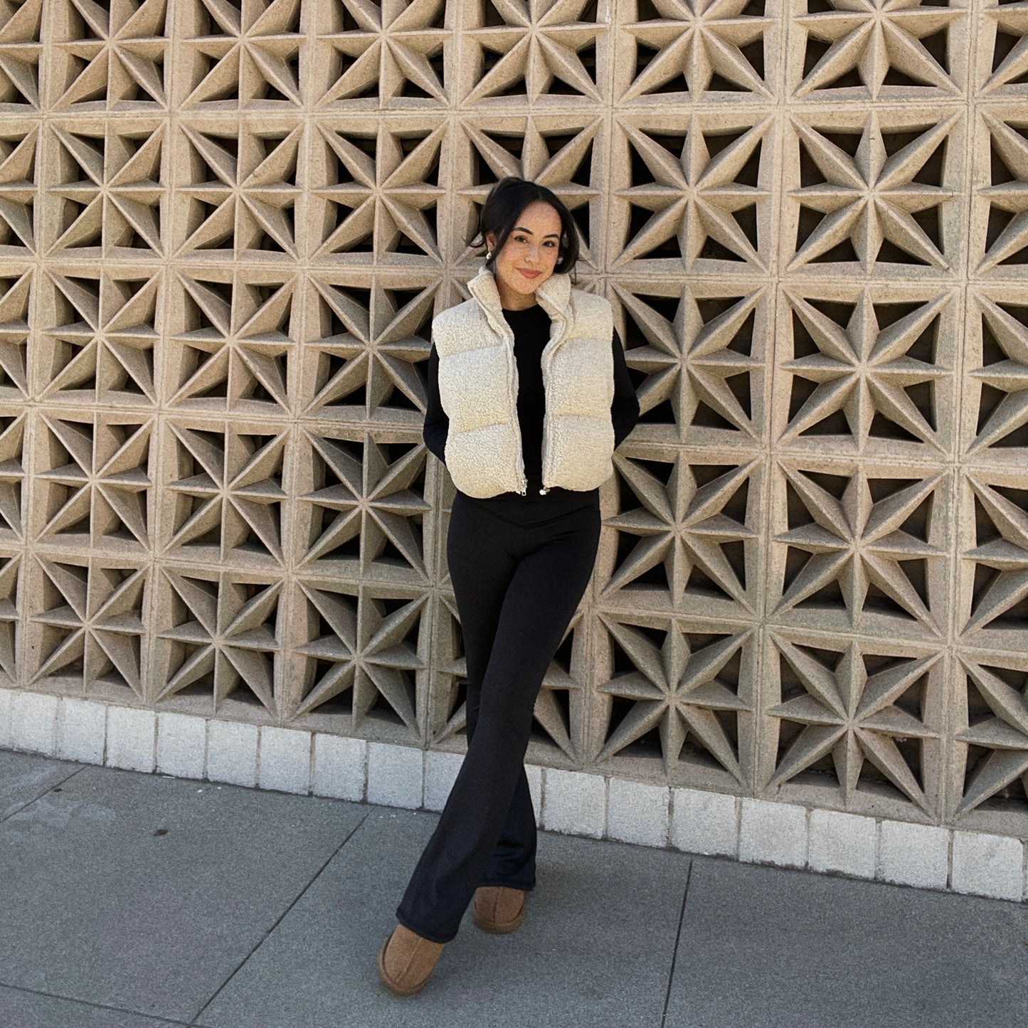 Winter Sherpa Puffer Vest
