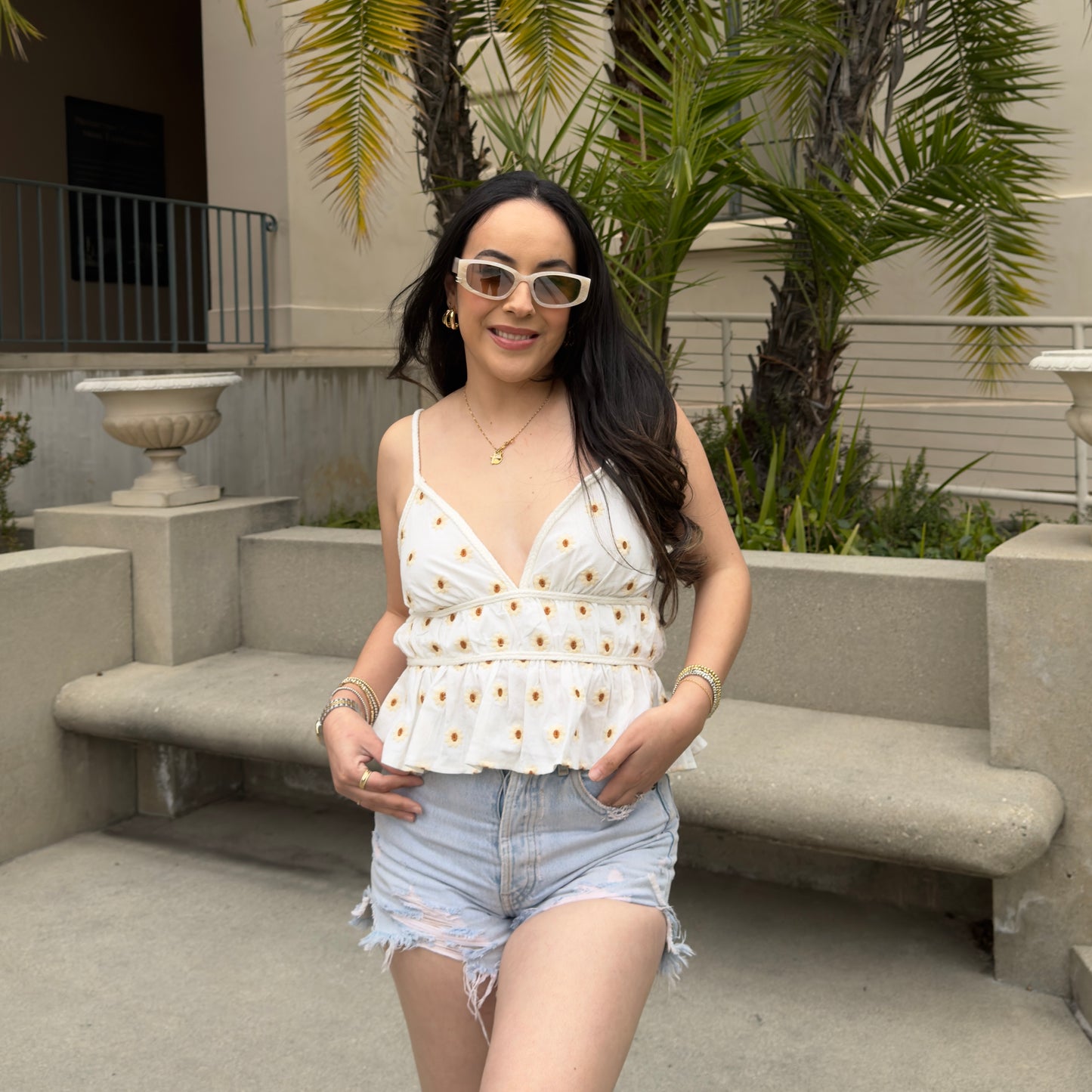 Daisy Baby Doll Cami Top