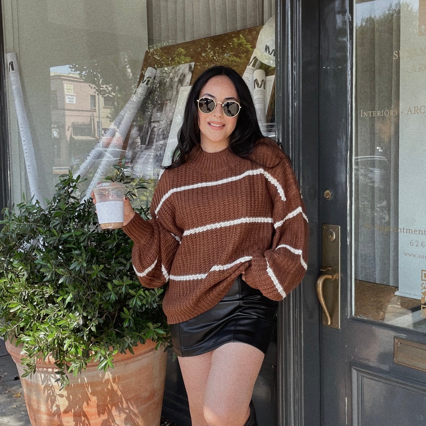 Skye Knit Sweater - Brown