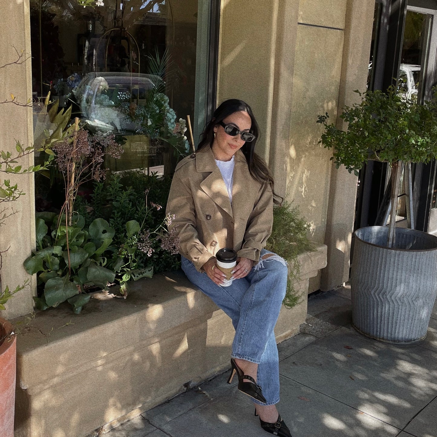 Posh Cropped Trench Coat