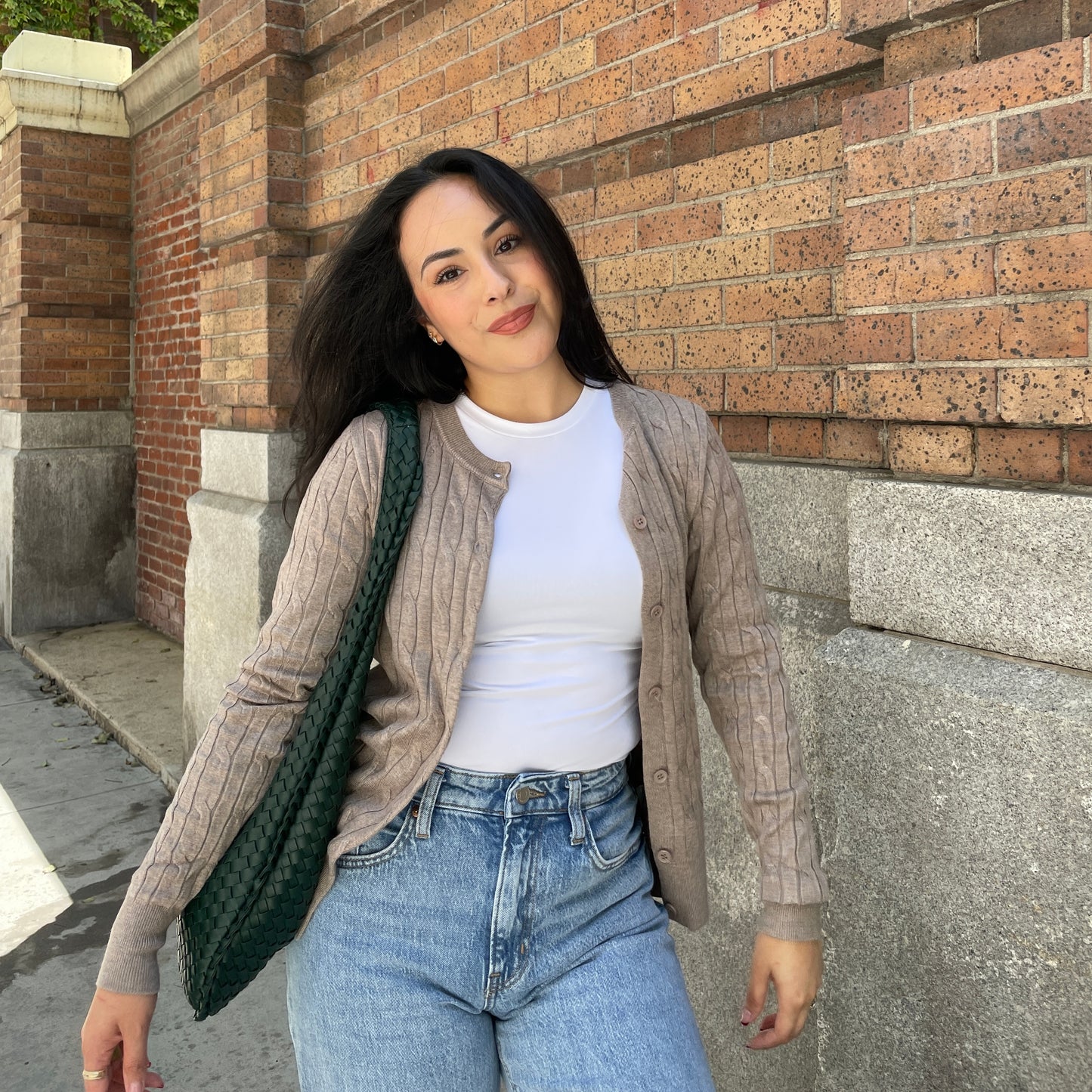 August Cable Knit Cardigan