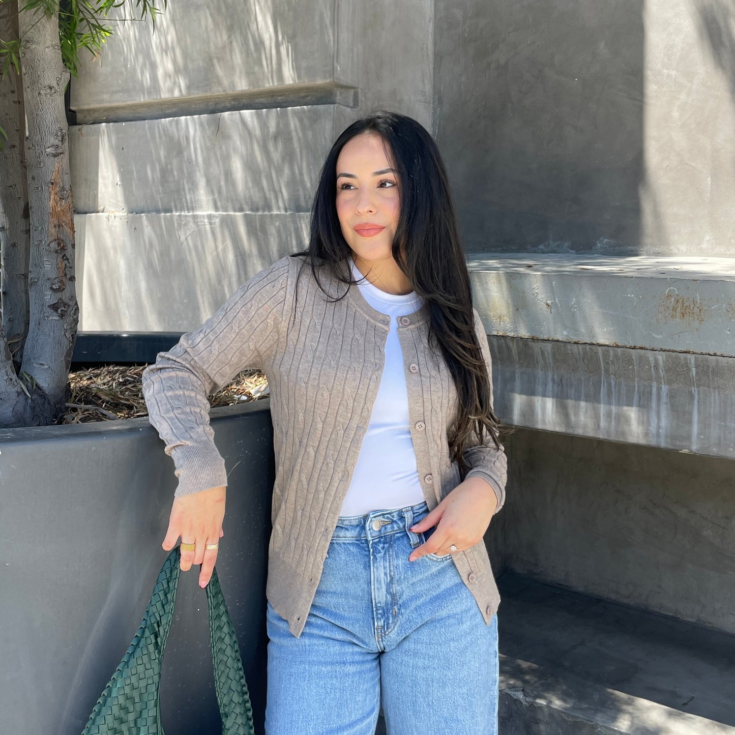 August Cable Knit Cardigan