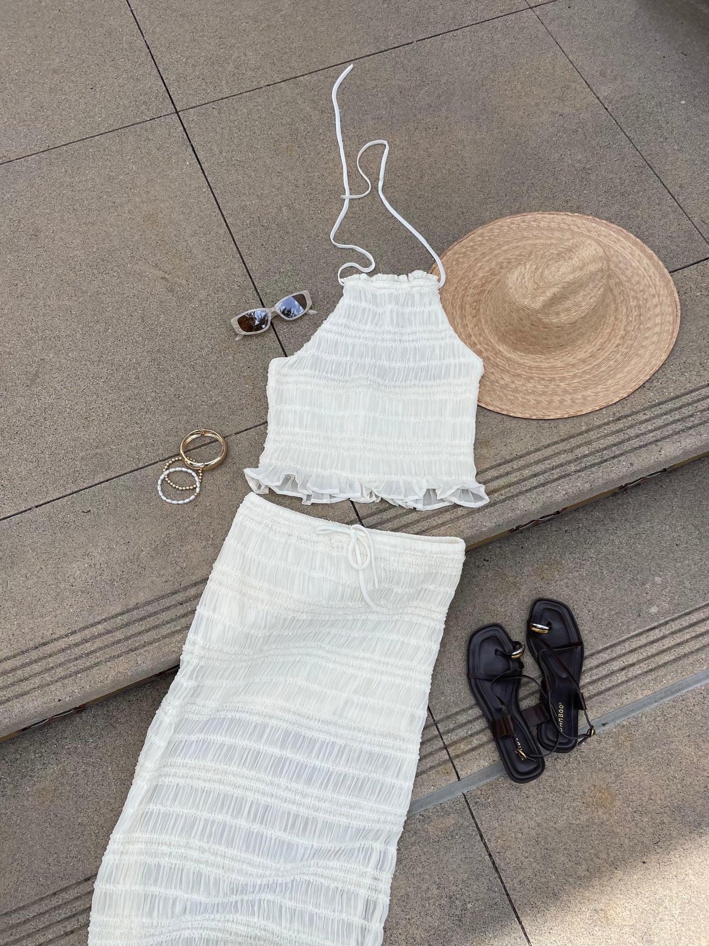 Capri Two Piece Skirt Set
