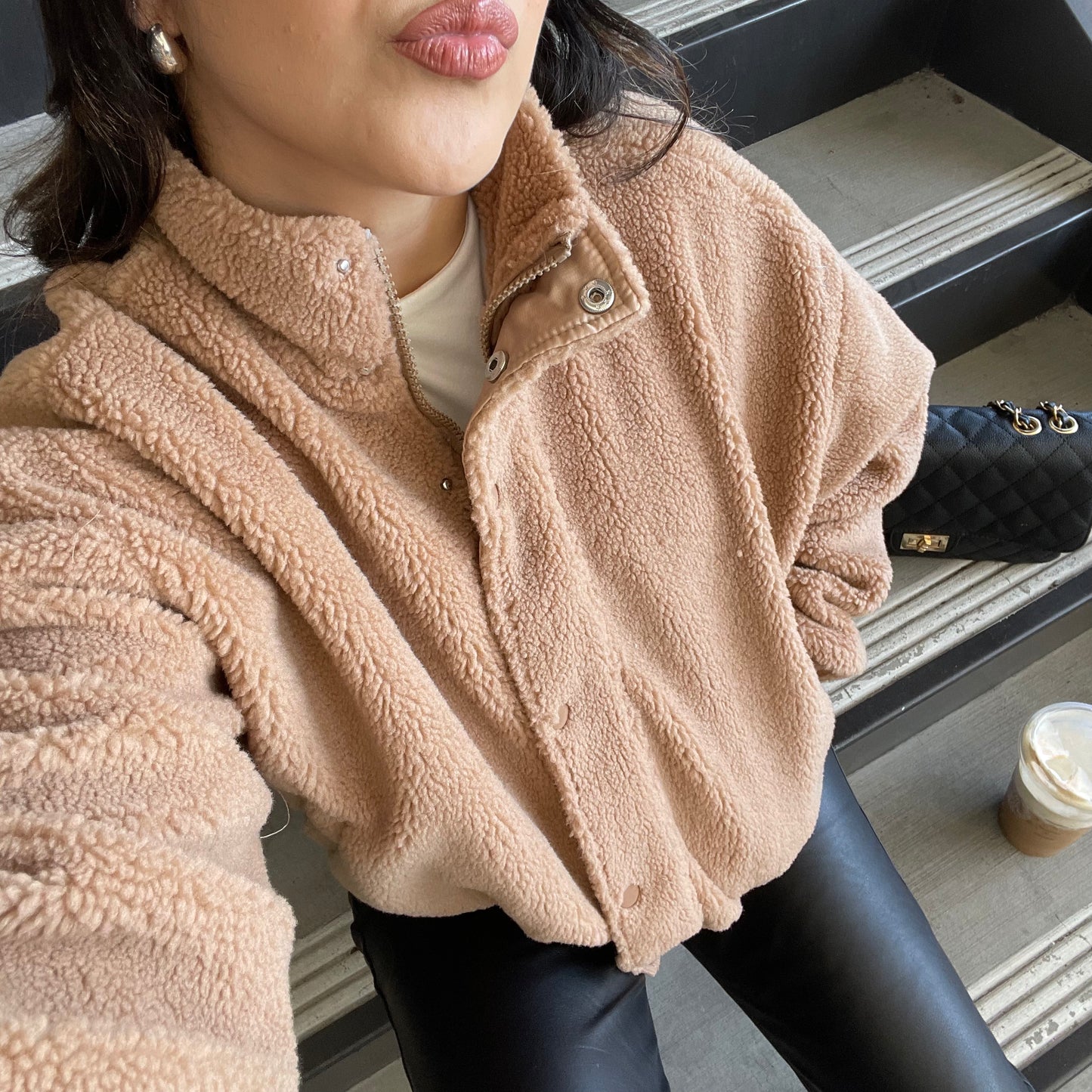 Teddy Sherpa Bomber Jacket