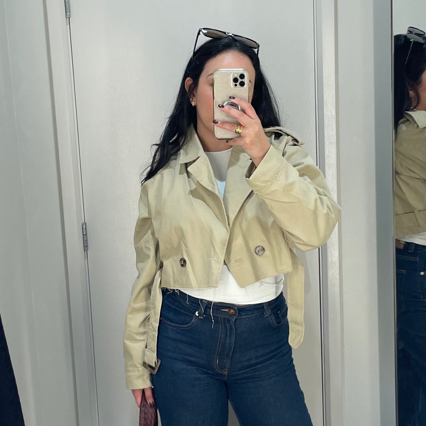 Manhattan Cropped Trench Coat