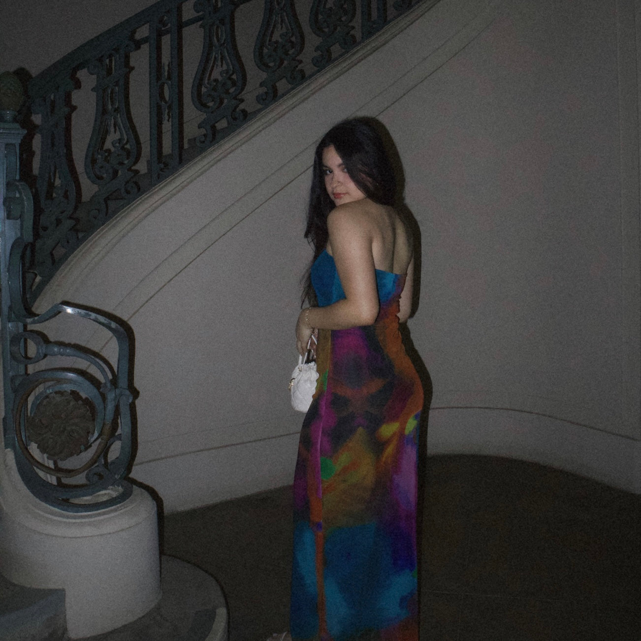 Le Couleur Mesh Maxi Dress
