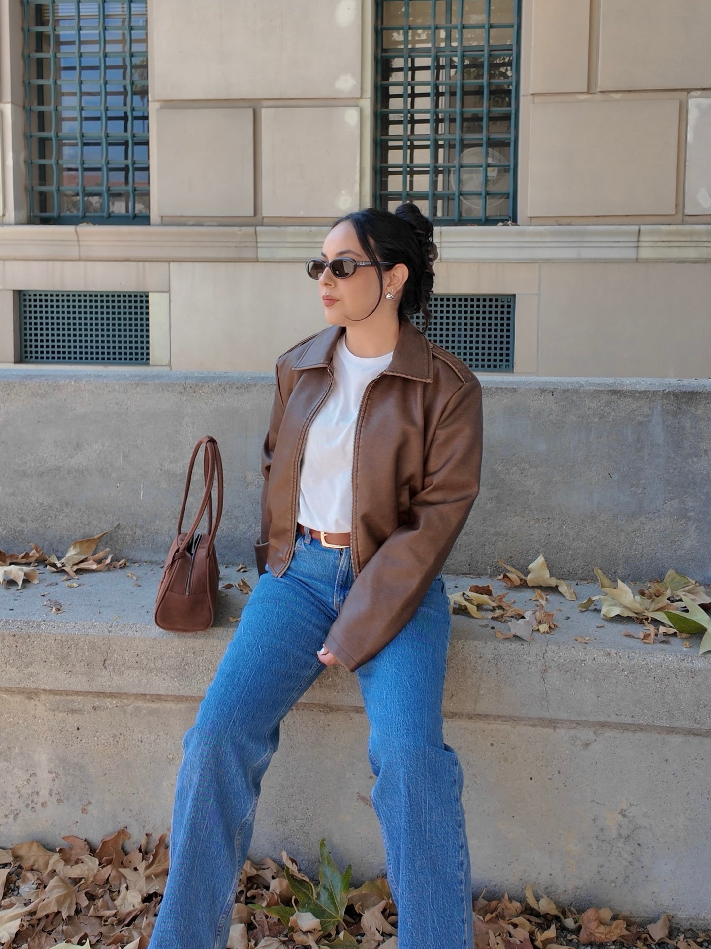 Montie Faux Leather Jacket