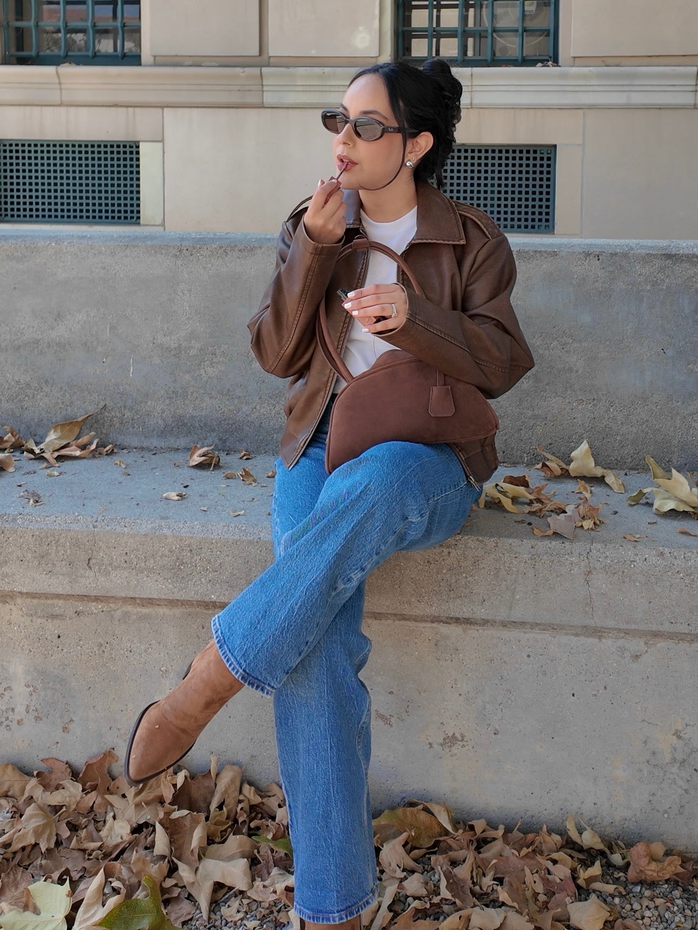 Montie Faux Leather Jacket