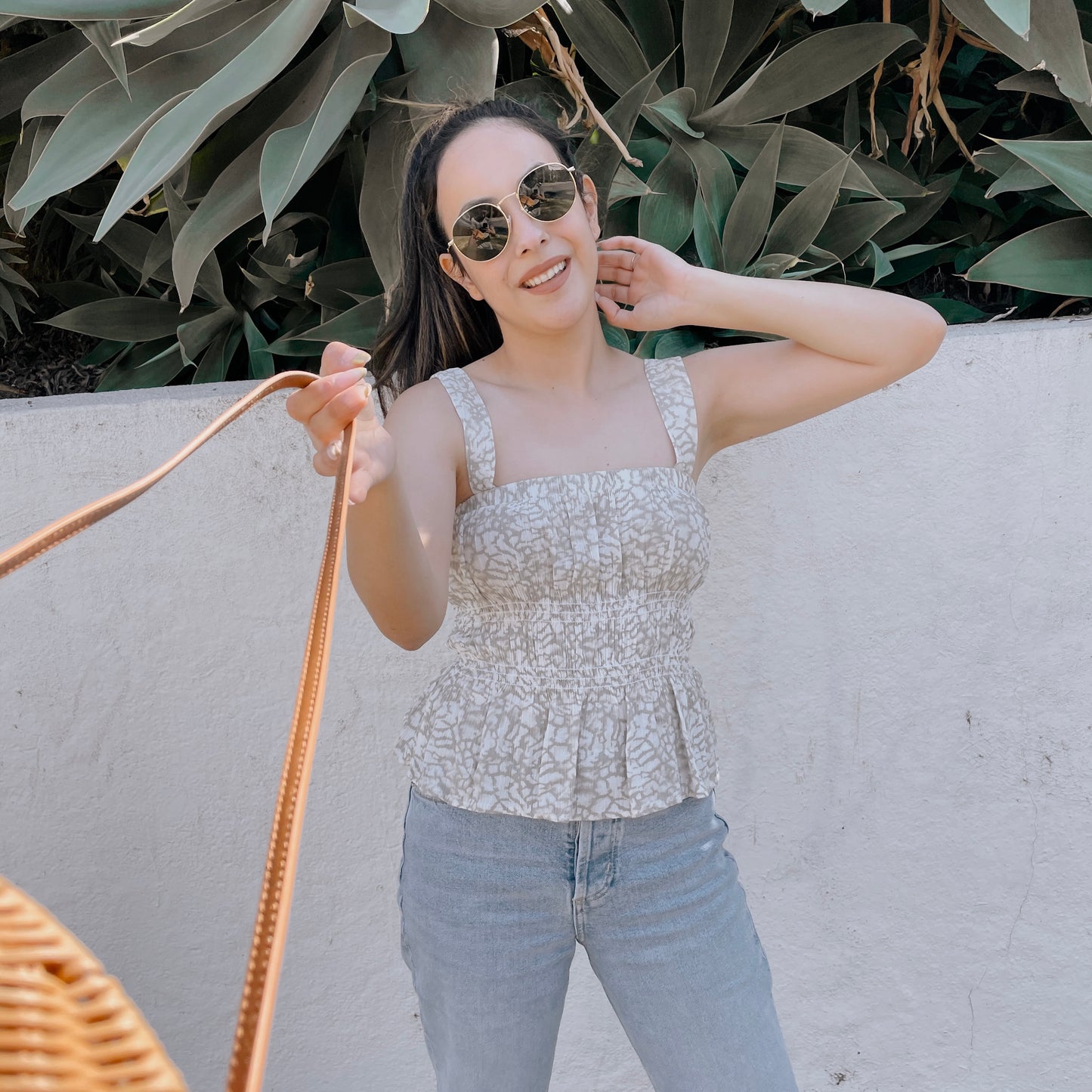 Stone Linen Tank Top