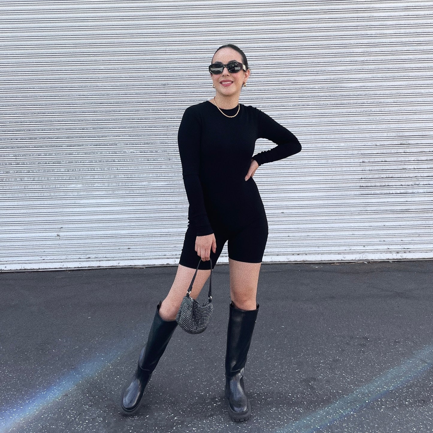 Meet Me at Fig Romper - Black