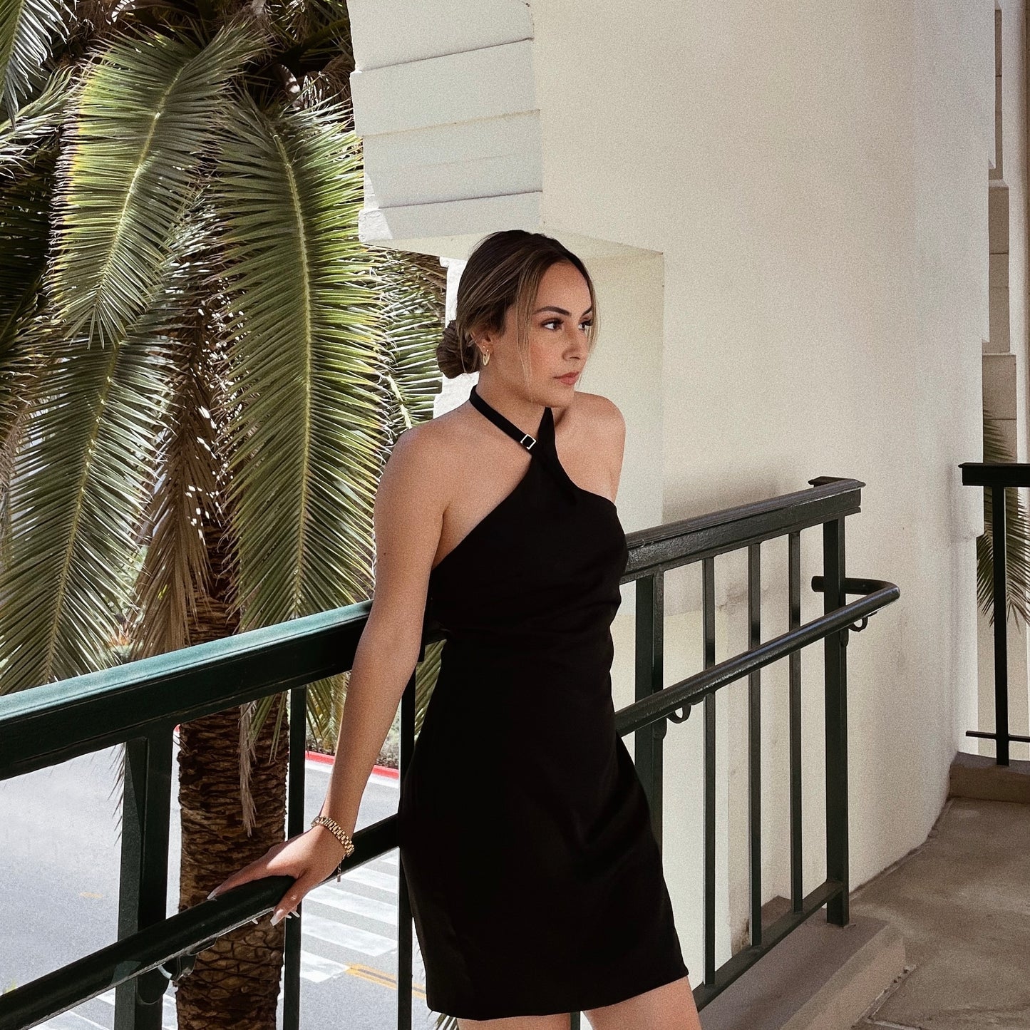 Buckle Up Mini Dress