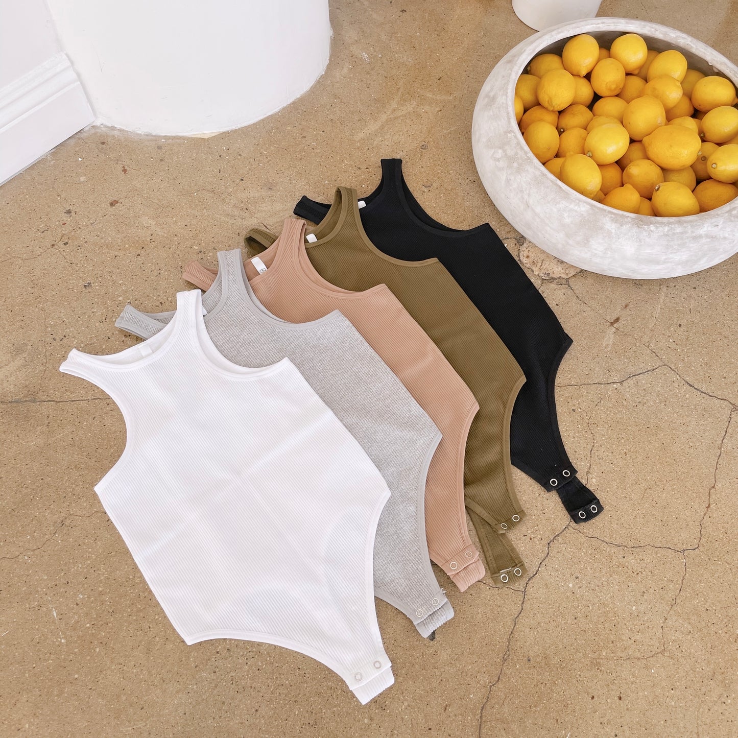 Timeless Tank Bodysuit - Grey