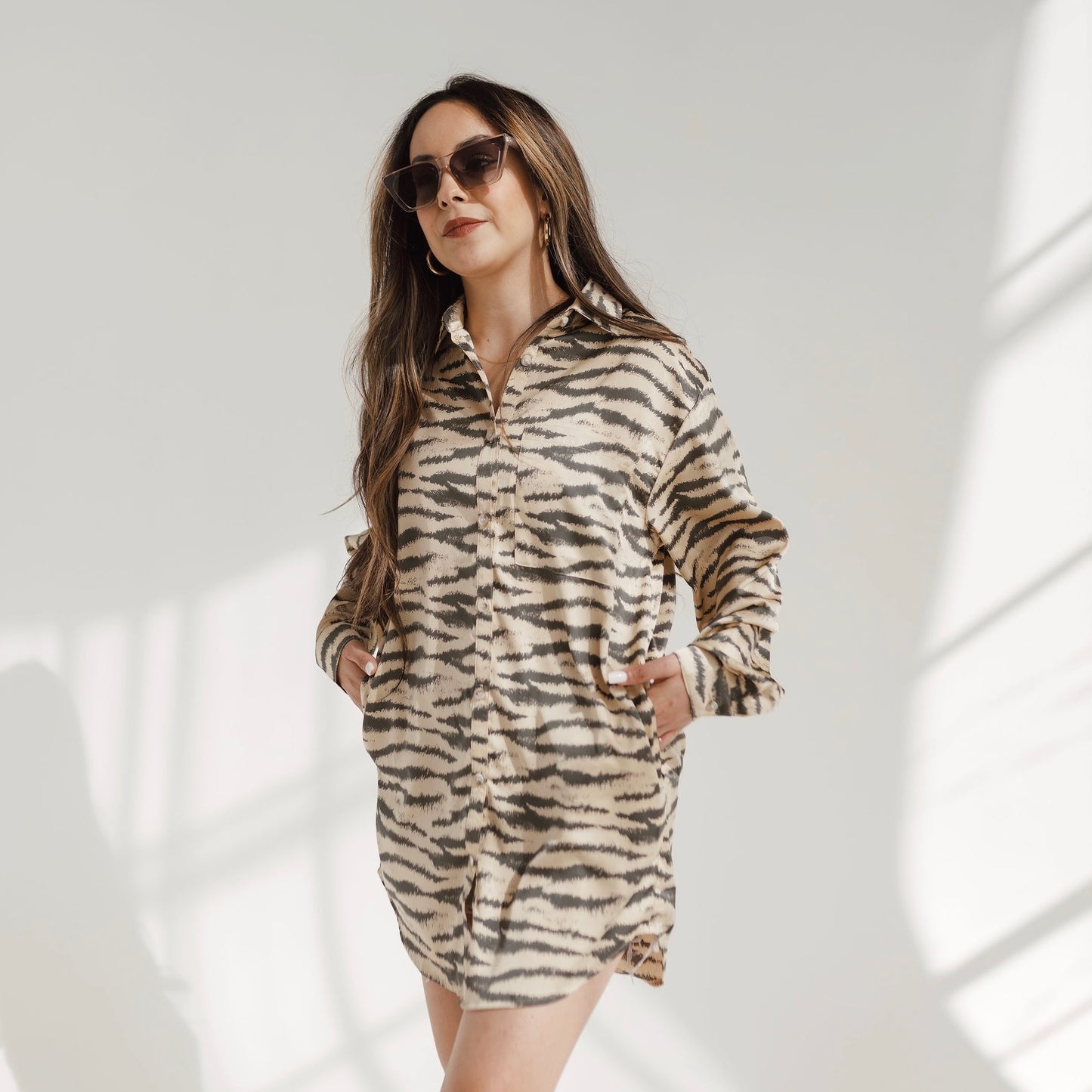 Wild Thing Satin Button Up Top