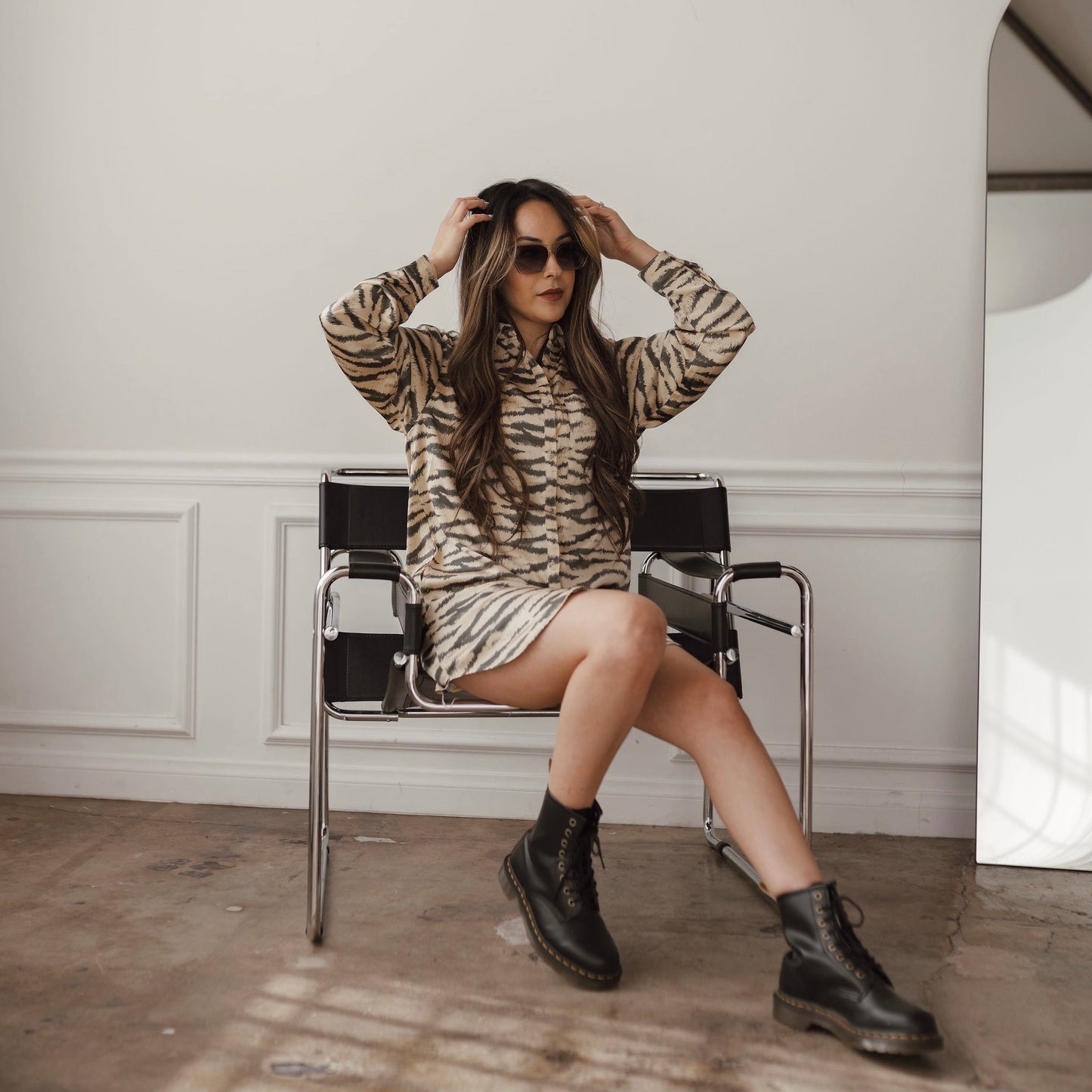 Wild Thing Satin Button Up Top