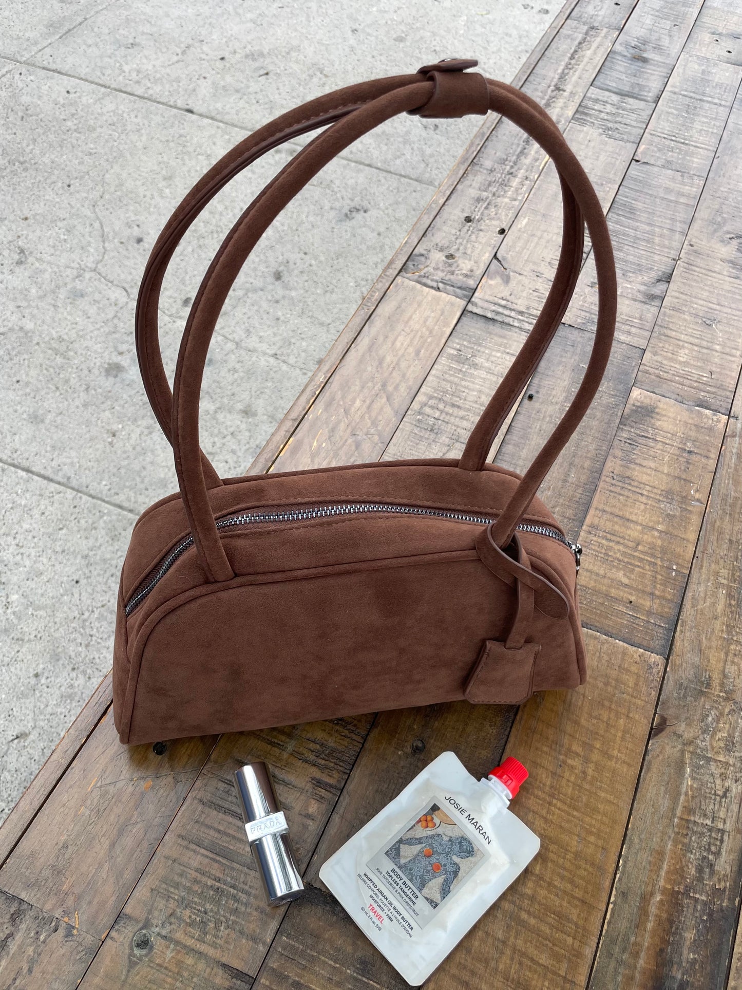 Evermore Suede Shoulder Bag