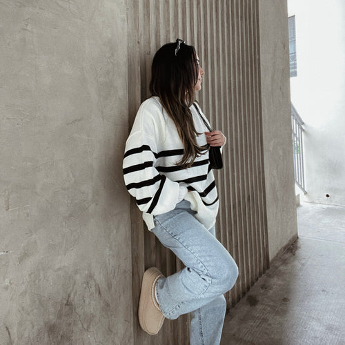 Core Capsule Oversized Striped Sweater