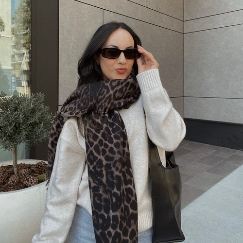 Leopard Square Scarf