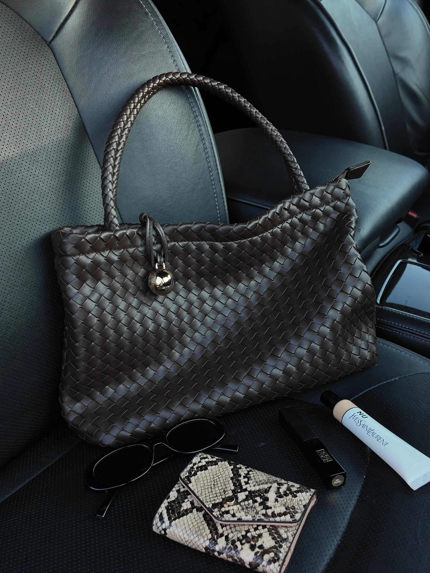 Dark Espresso Woven Bag