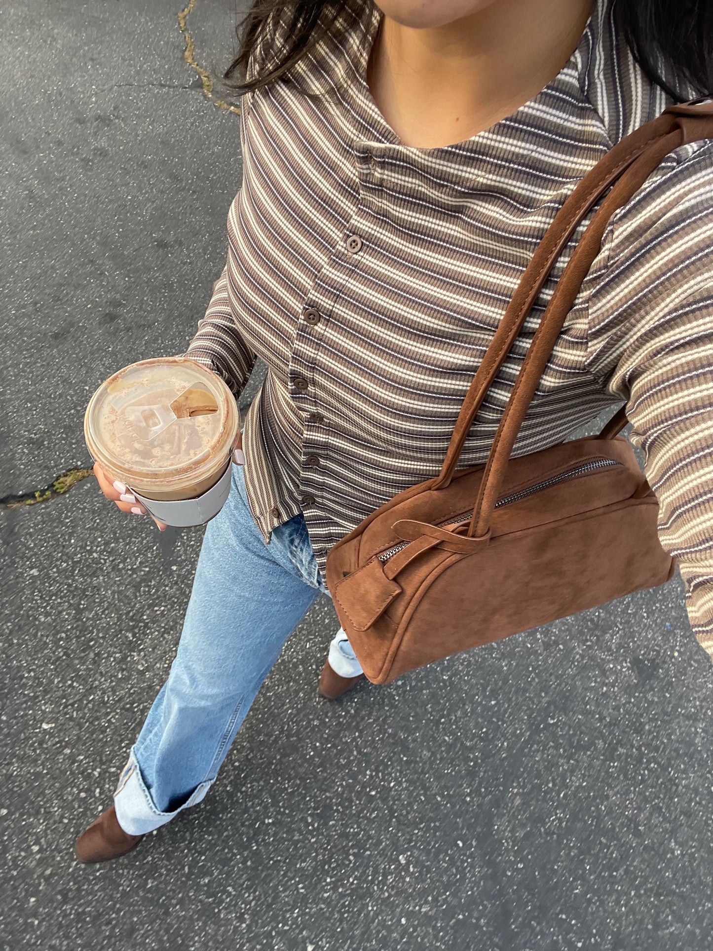 Evermore Suede Shoulder Bag