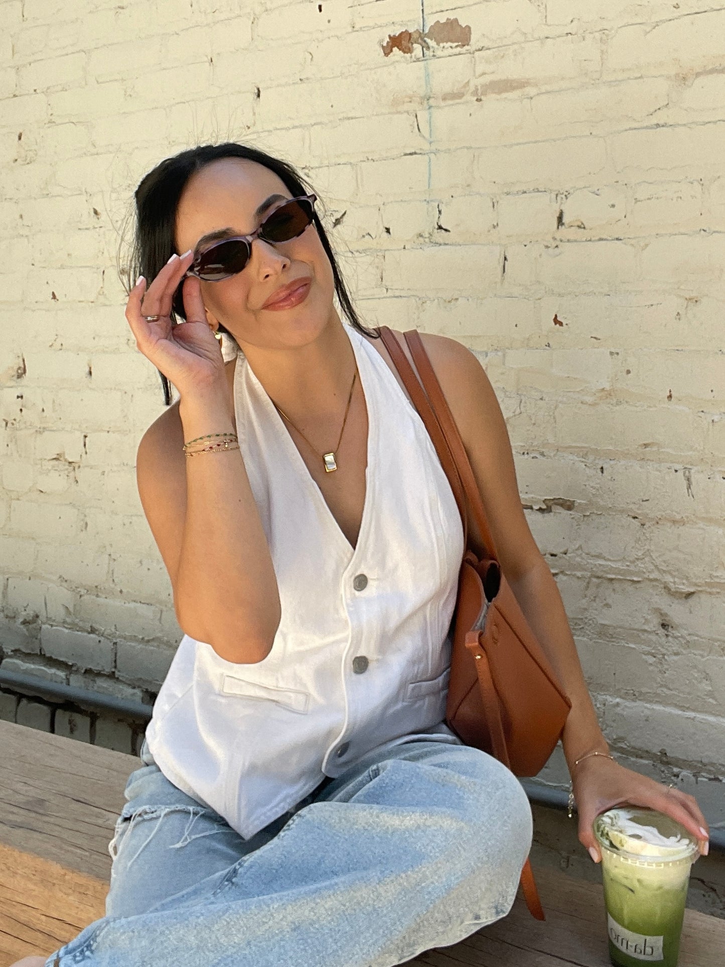 Alana Retro Oval Sunglasses