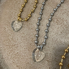 Pure Heart Beaded Necklace