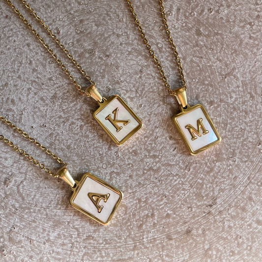 Maven Initial Gold Necklace