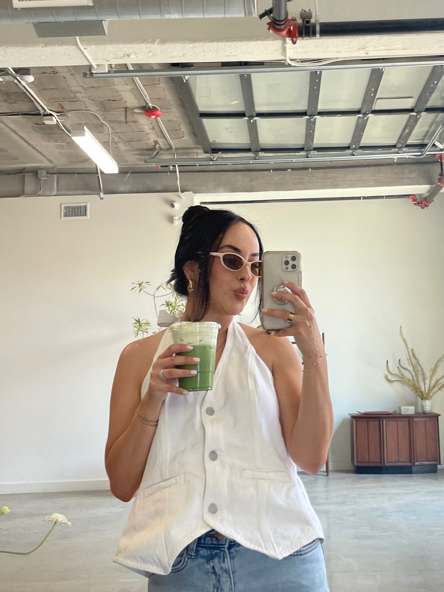 Alana Retro Oval Sunglasses