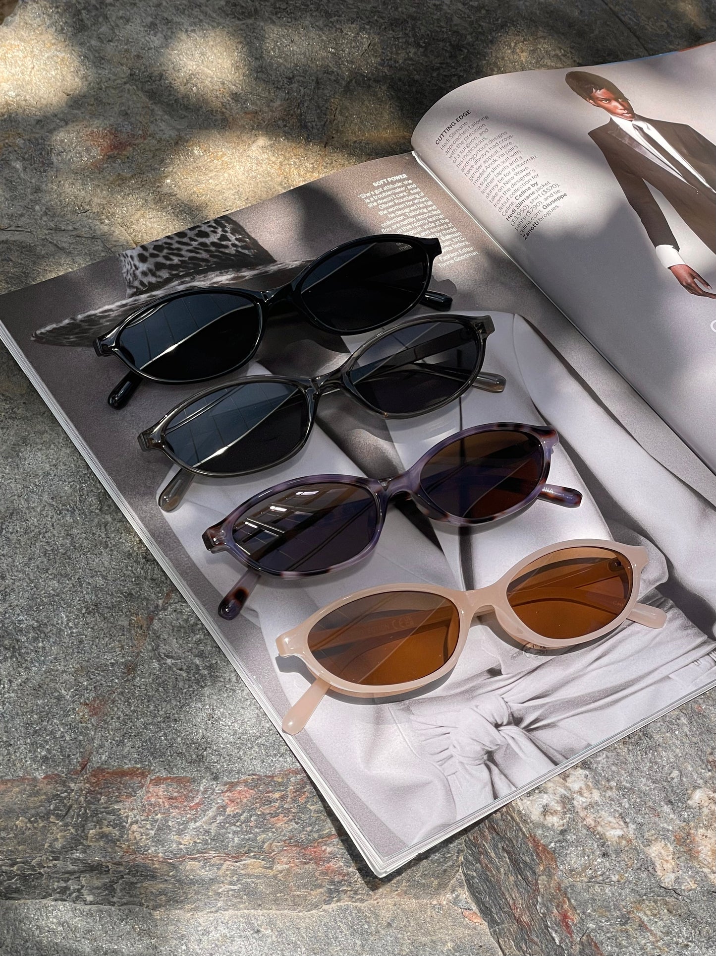 Alana Retro Oval Sunglasses