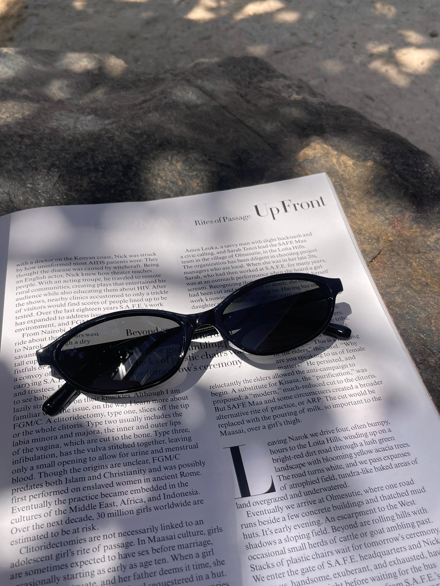 Alana Retro Oval Sunglasses