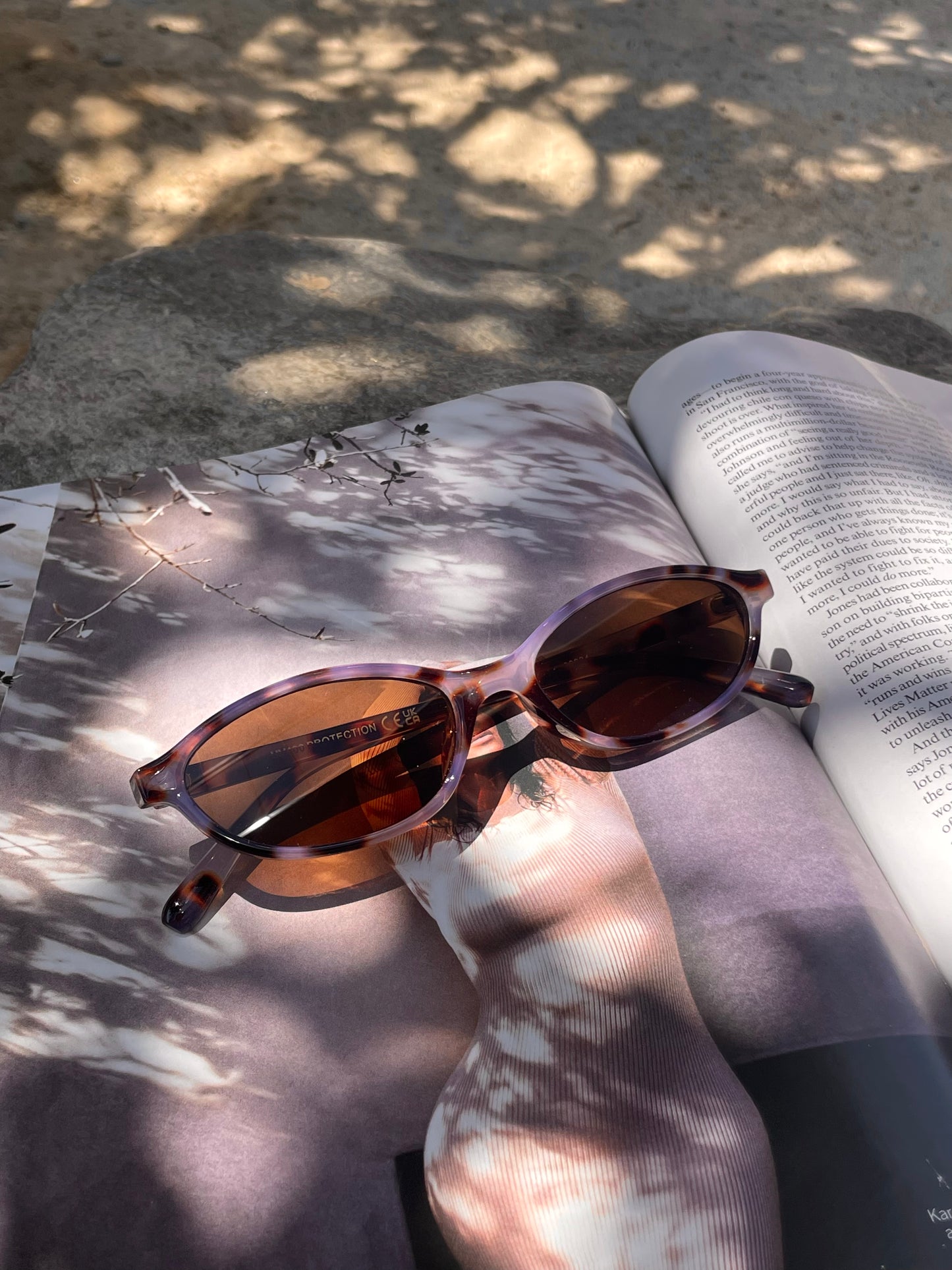 Alana Retro Oval Sunglasses
