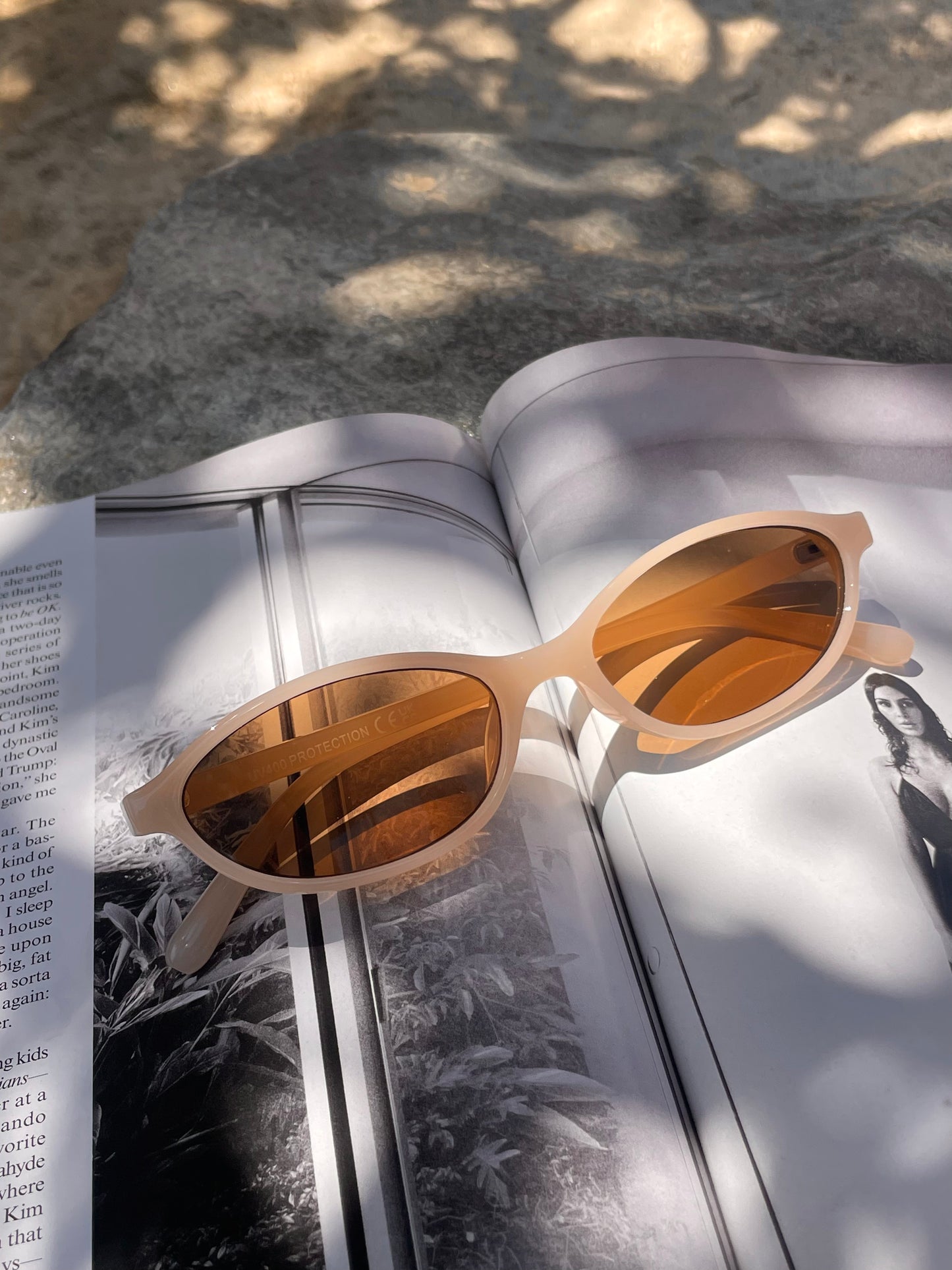 Alana Retro Oval Sunglasses