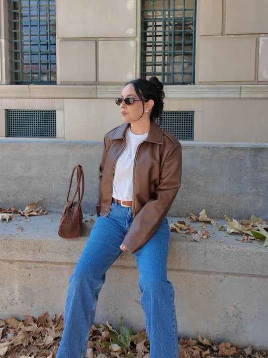 Montie Faux Leather Jacket
