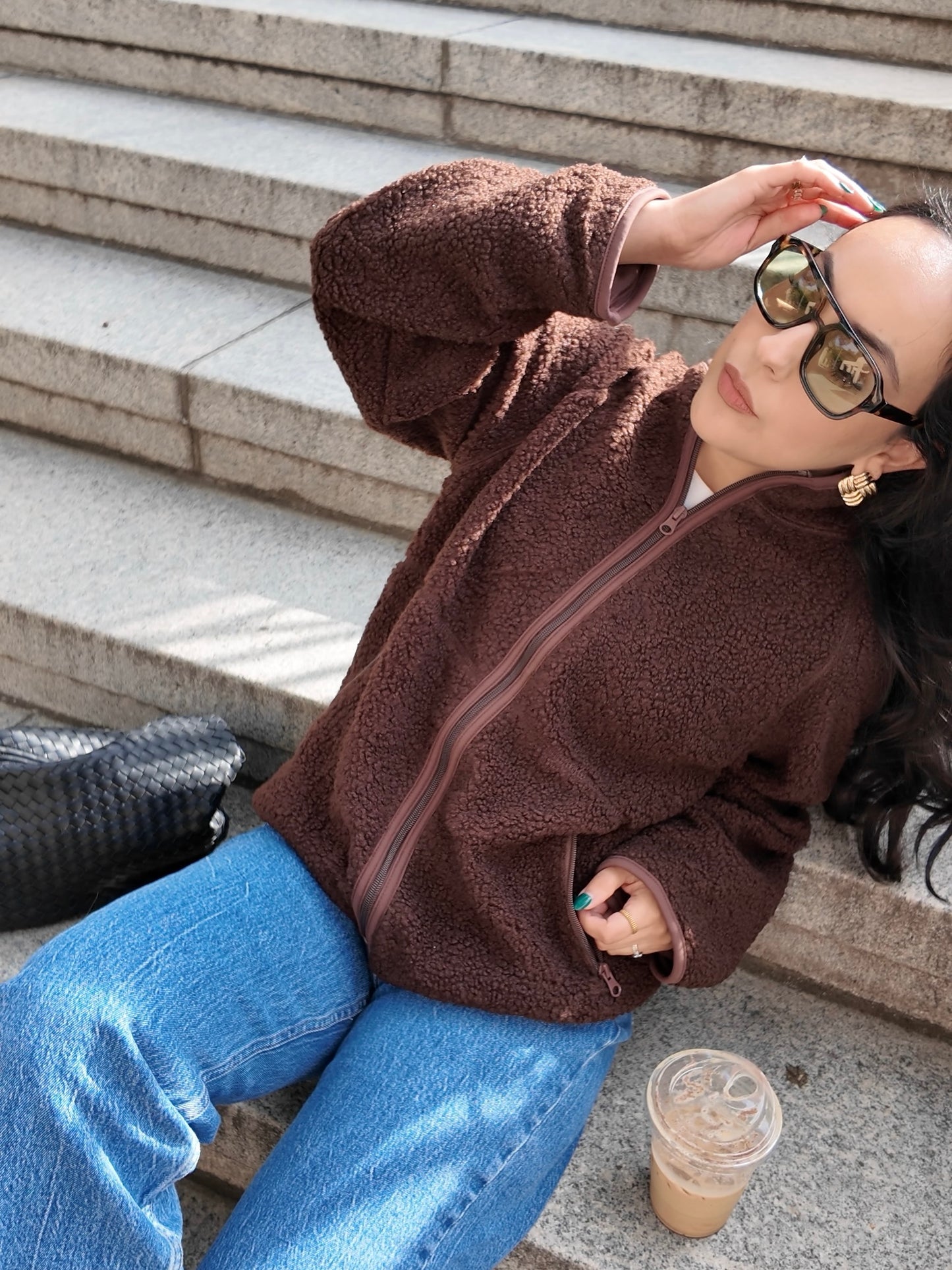 Maven Fleece Jacket - Dark Brown