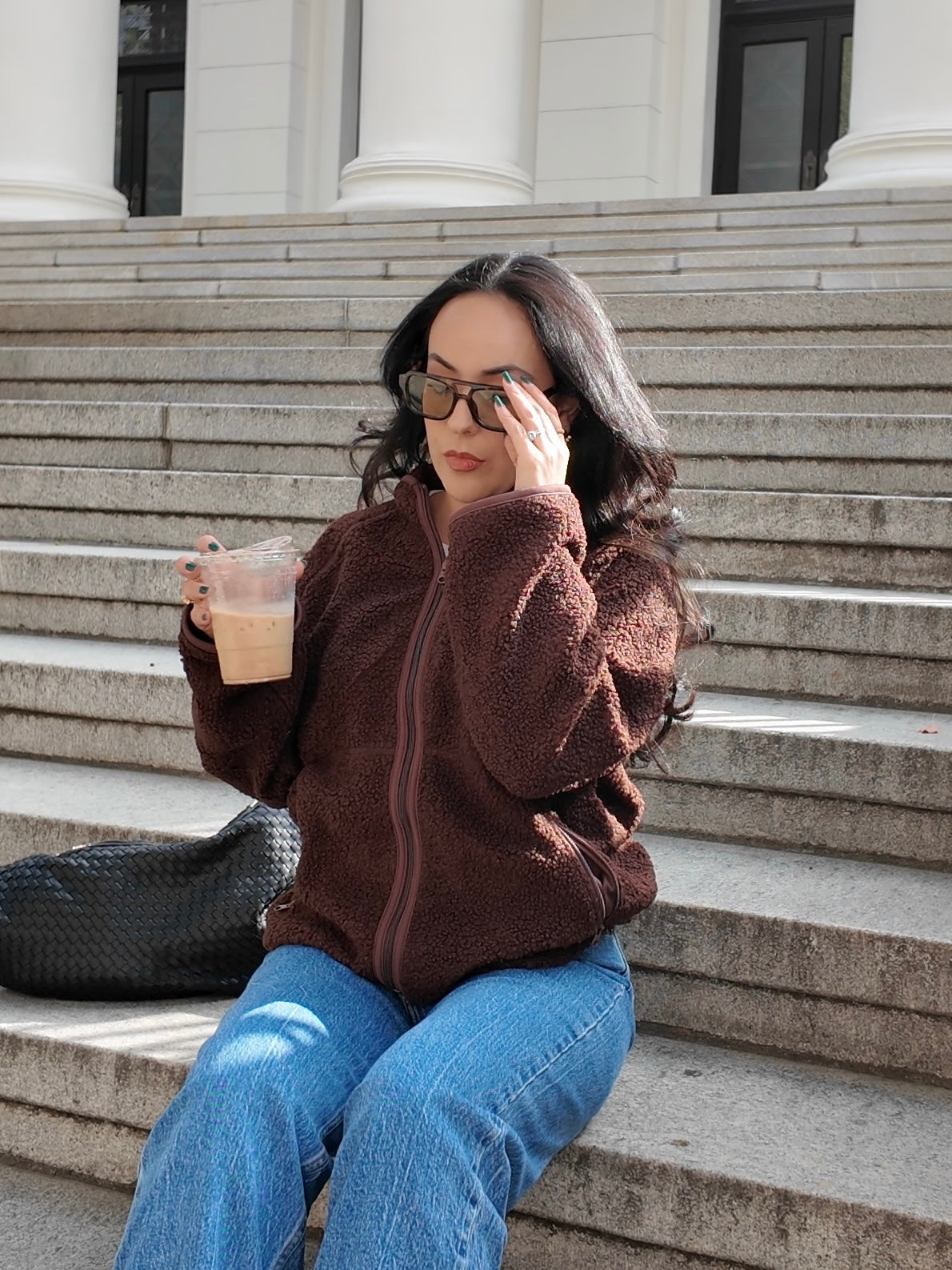 Maven Fleece Jacket - Dark Brown – Shop Del Carmen