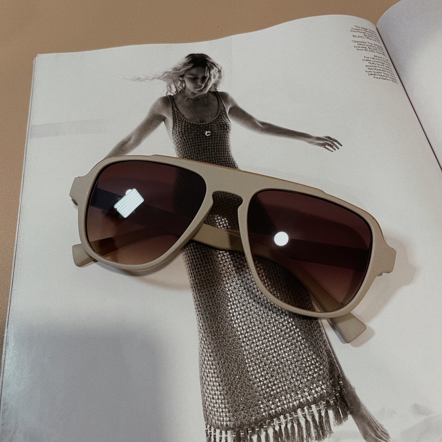 Off Beverly Aviator Sunglasses