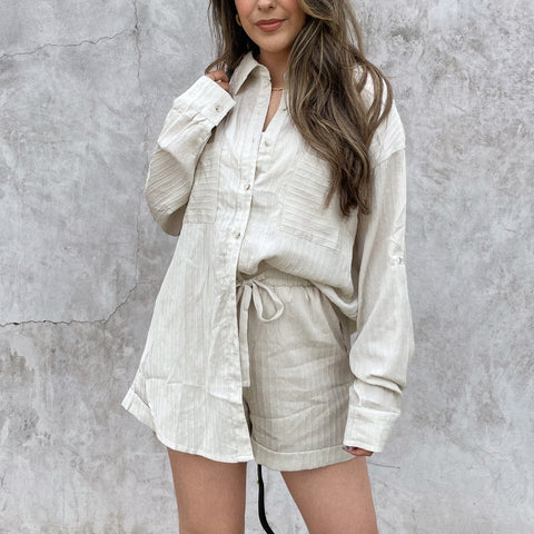 Certified Vibe Utility Button Up Top