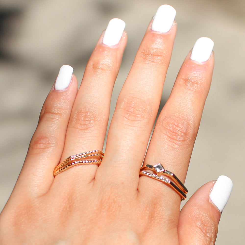 Honey Comb Ring Set
