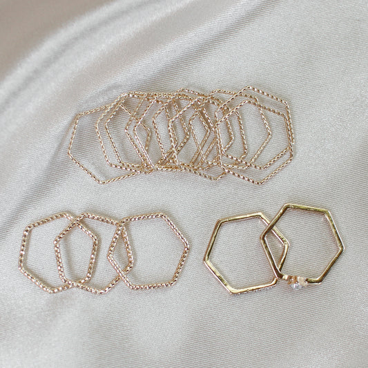 Honey Comb Ring Set