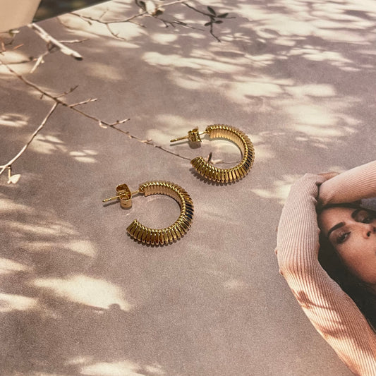 Between the Lines Hoop Earrings