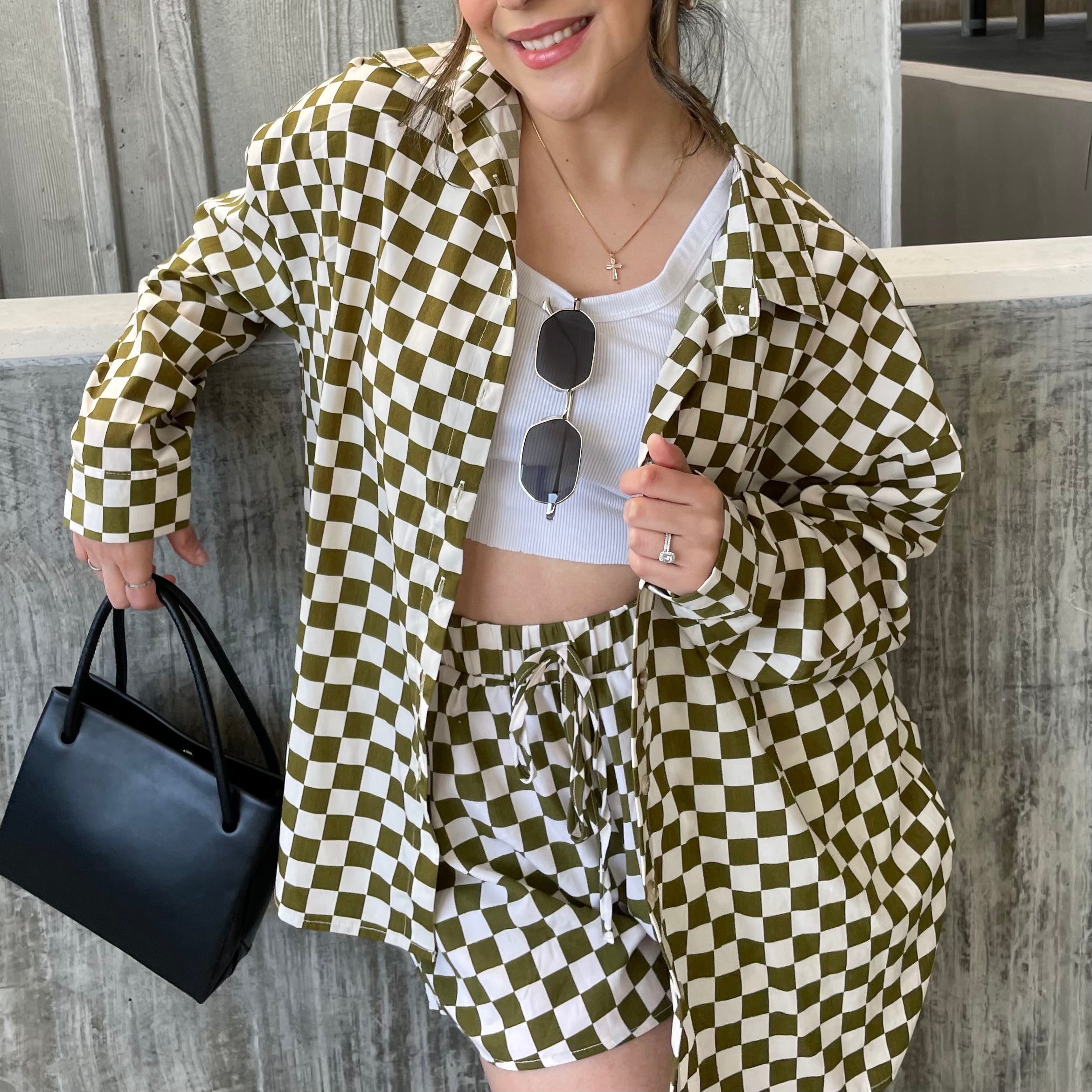 Black and white two piece set hotsell